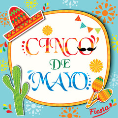 Wall Mural - Cinco-de-mayo-background