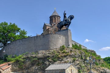 Canvas Print - Equestrian Statue of King Vakhtang Gorgasali - Tbilisi, Georgia