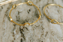 Gold Jewelry On Marble
