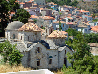 Wall Mural - Church in Old Samos town, Samos, Greek Islands