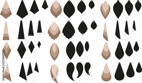 Teardrop Earrings Template Laser Cut Pendant Faux - Leather Earring Template Teardrop Earrings Template Laser Cut Pendant Faux - Leather Earring Template