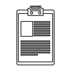 Sticker - clipboard document isolated icon