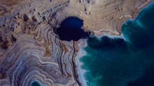 Aerial View To The Dead Sea Coatline, Israel