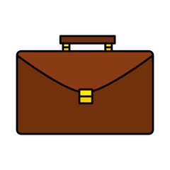 Poster - portfolio briefcase isolated icon