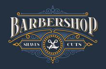 Vintage Lettering For The Barbershop