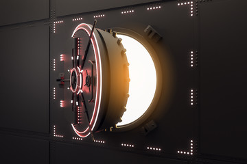 Poster - Abstract open safe door