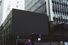 Empty Black Billboard