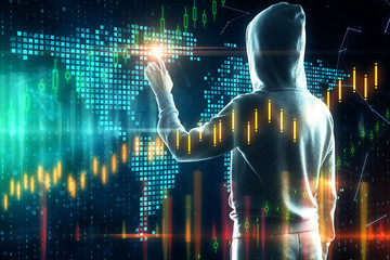 Aufkleber - Investment and malware concept