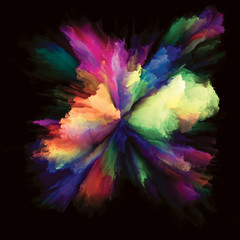 Wall Mural - Inner Life of Colorful Paint Splash Explosion