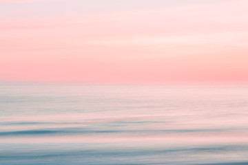 Abstract blurred sunrise sky and  ocean nature background