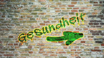 Wall Mural - Schild 396 - Gesundheit