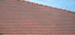 close up on roof tilt shingle background