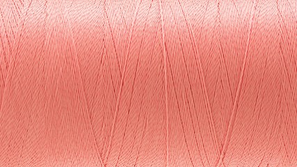 Wall Mural - Macro picture of thread texture pink color background