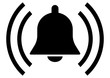 gz368 GrafikZeichnung - german: Glocke / Glöckchen / Alarmgsynbol - english - bell (alarm bell) - simple template - DIN A3, A4 xxl g7308