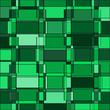 Seamless pattern of geometric shapes of green tones