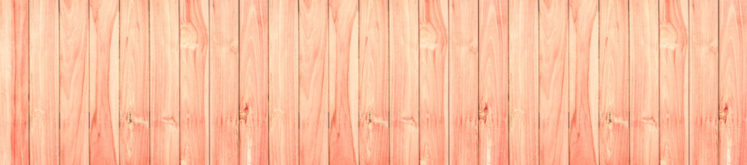 Panorama wood wall with beautiful vintage brown wooden texture background