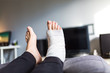 © Michal Ludwiczak - Resting with a broken leg at home
