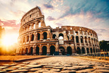 Fototapeta Na drzwi - The ancient Colosseum in Rome at sunset