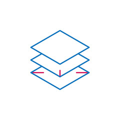 Poster - 3D printing, 360 icon. Element of 3d printing icon. Thin line icon for website design and development, app development. Premium icon