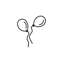 Aufkleber - Balloons, toys icon. Element of maternity culture. Thin icon for website design and development, app development. Premium icon