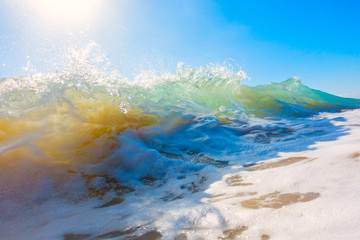  Splash of sea wave