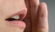 Close up of woman mouth