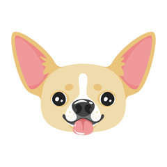 Wall Mural - dog pet head icon