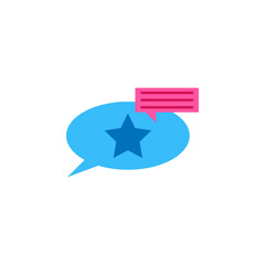 Poster - Chat, favorite color icon. Element of color chat icon. Premium quality graphic design icon. Signs and symbols collection icon for websites, web design, mobile app