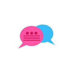 Poster - Chat, chat bubbles color icon. Element of color chat icon. Premium quality graphic design icon. Signs and symbols collection icon for websites, web design, mobile app
