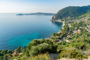 Wall Mural - Aerial rural view along the Eze area