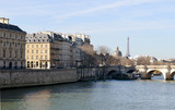 Fototapeta Paryż - The River Seine at the Pont Neuf bridge, Paris, France