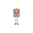 © gunayaliyeva - Backpack, man cartoon icon. Element of color travel icon. Premium quality graphic design icon. Signs and symbols collection icon for websites, web design, mobile app