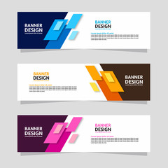abstract banner design. colorful background illustration vector