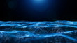 © KanawatTH - Abstract Blue Color Digital Particles
