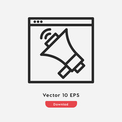 Poster - advertising icon vector