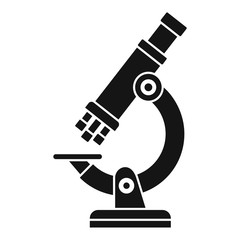 Poster - Microscope icon. Simple illustration of microscope vector icon for web design isolated on white background