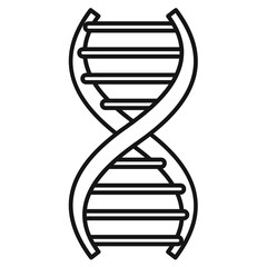 Poster - Dna formula icon. Outline dna formula vector icon for web design isolated on white background