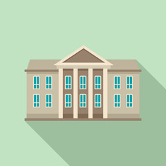 Poster - classic courthouse icon. flat illustration of classic courthouse vector icon for web design