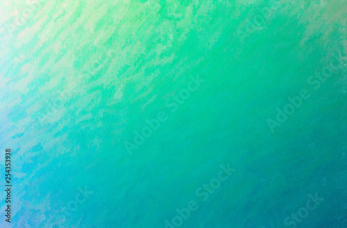 Abstract illustration of blue and green Wax Crayon background