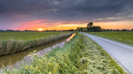 Poster - Wide angle agricultural landscape