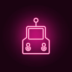 Canvas Print - joystick icon. Elements of Drones in neon style icons. Simple icon for websites, web design, mobile app, info graphics