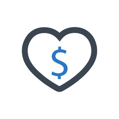 Sticker - Money donation icon