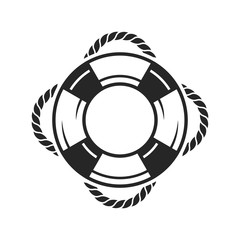 Life preserver ring icon