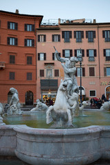 Wall Mural - Roma, Italy - February 05, 2019 : View of Fontana del Moro