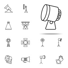 Poster - spot icon. Spotlight icons universal set for web and mobile