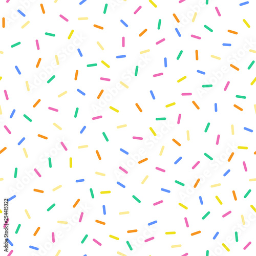 Cuadros en Lienzo Seamless sprinkles pattern with candy colors