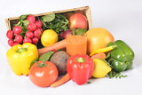 Fototapeta Fototapety do kuchni - Kosz pełen witamin, warzywa i owoce