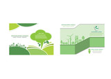 Fototapeta Pokój dzieciecy - Ecology connection  concept background . Vector infographic illustration