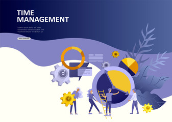 Set Landing page template people develop, business app, winners cup, financial consultant research, cooming soon start up and solution. Vector illustration concept website mobile development