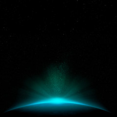 abstract deep space
